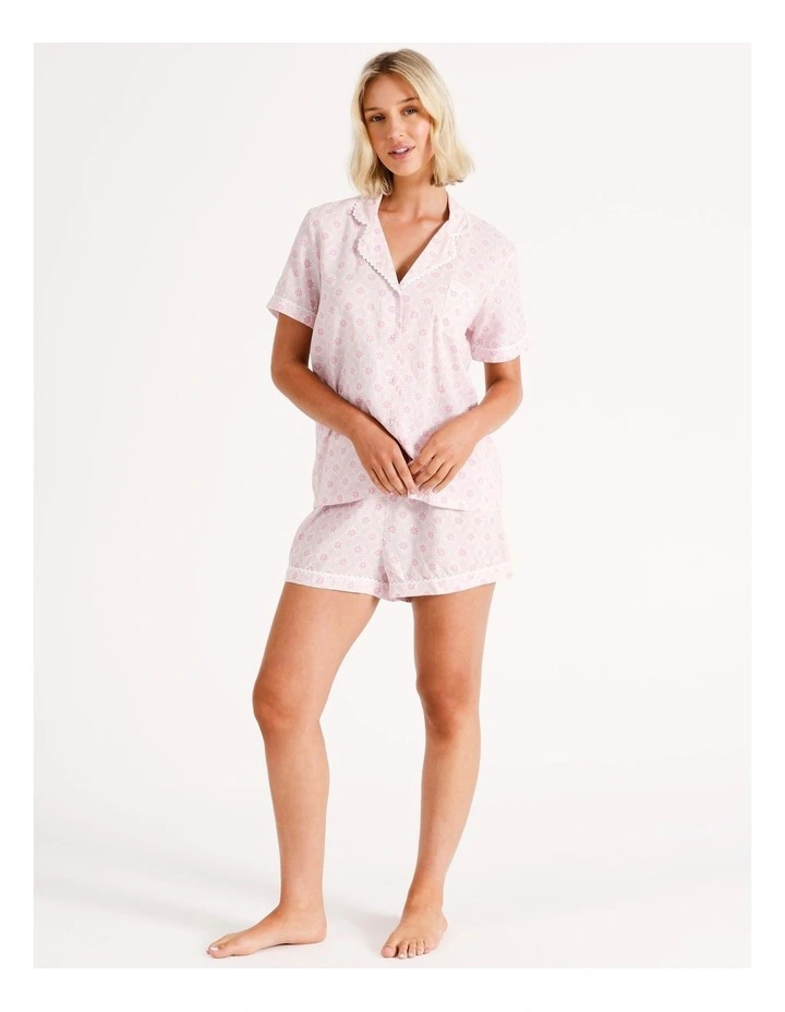 Organic Cotton PJ Set in Italian Tile