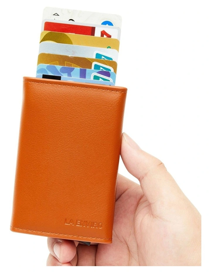 Leura 2.0 Minimalist Coin Pocket Wallet in Brown