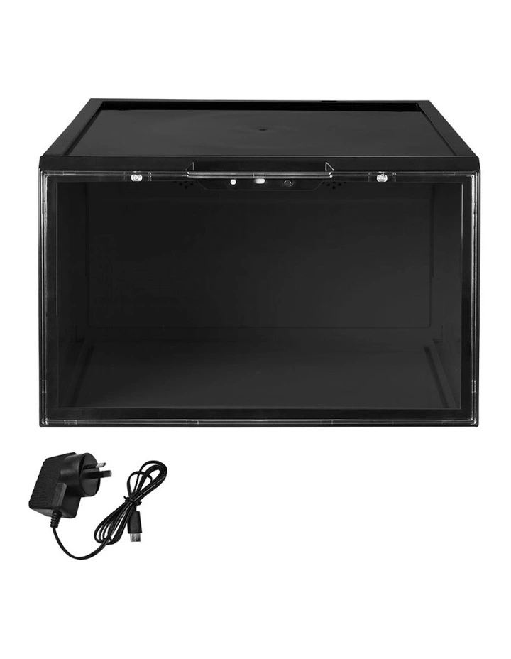 LED Voice-Activated Display/Storage Boxes in Black