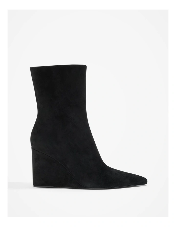 Mieka Wedge Boot in Black