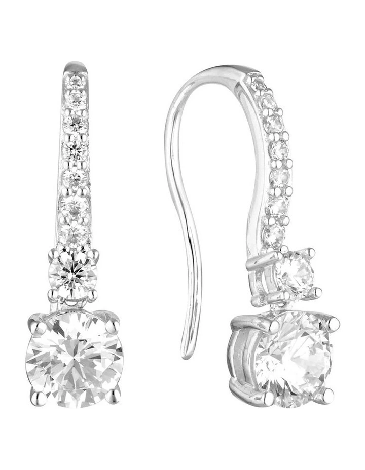 Iconic Bridal Daphne Silver Earrings