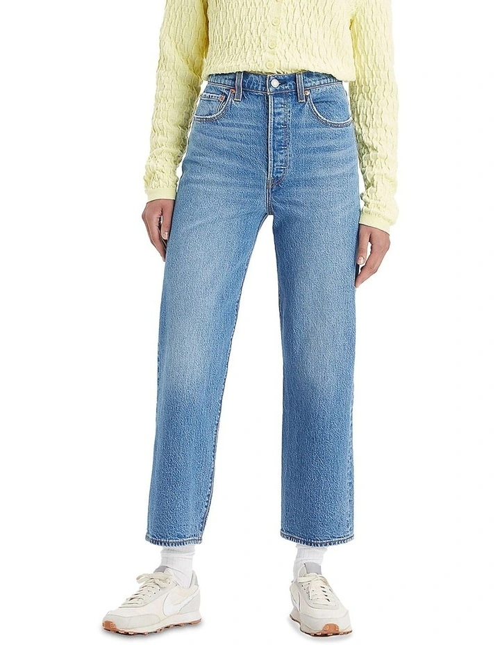 Ribcage Straight Ankle Jeans in Dance Around