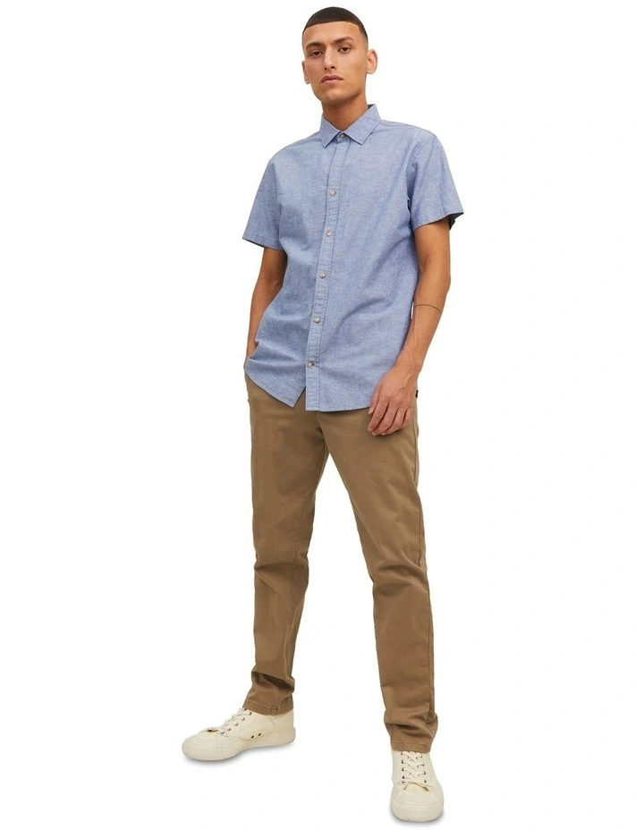 Summer Linen Shirt in Denim