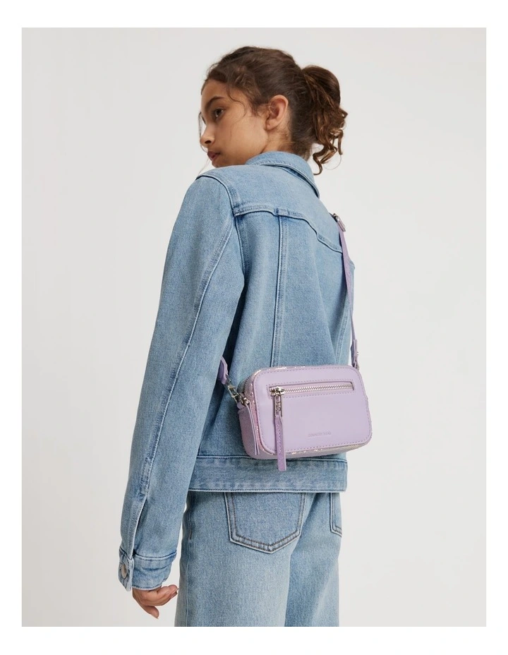 Sequin Camera Bag in Lilac