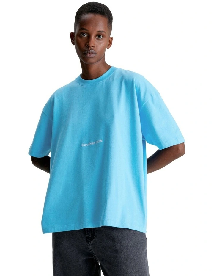 Institutional Boyfriend Tee in Blue Crush