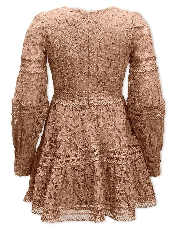 Lennie Lace Dress in Peach
