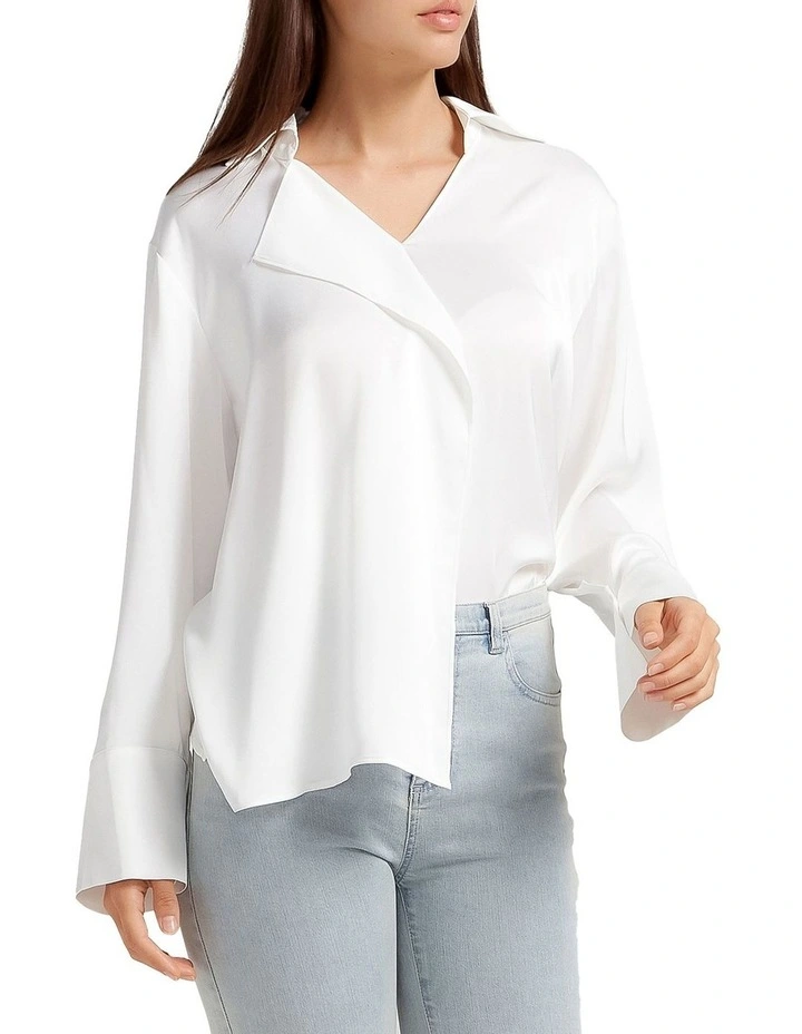 Gemini Waterfall Shirt in White