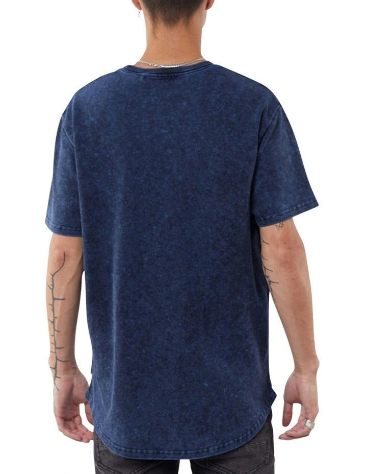 Acid Pique Tee Navy