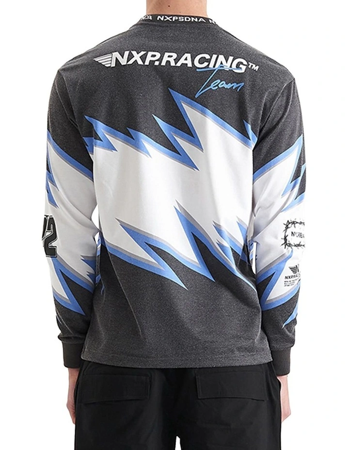 Paradigm Heavy Relaxed Long Sleeve Tee in Moto Print