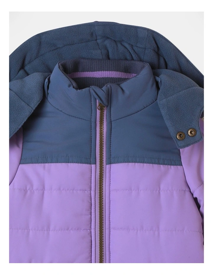 Ari Puffer Jacket in Purple