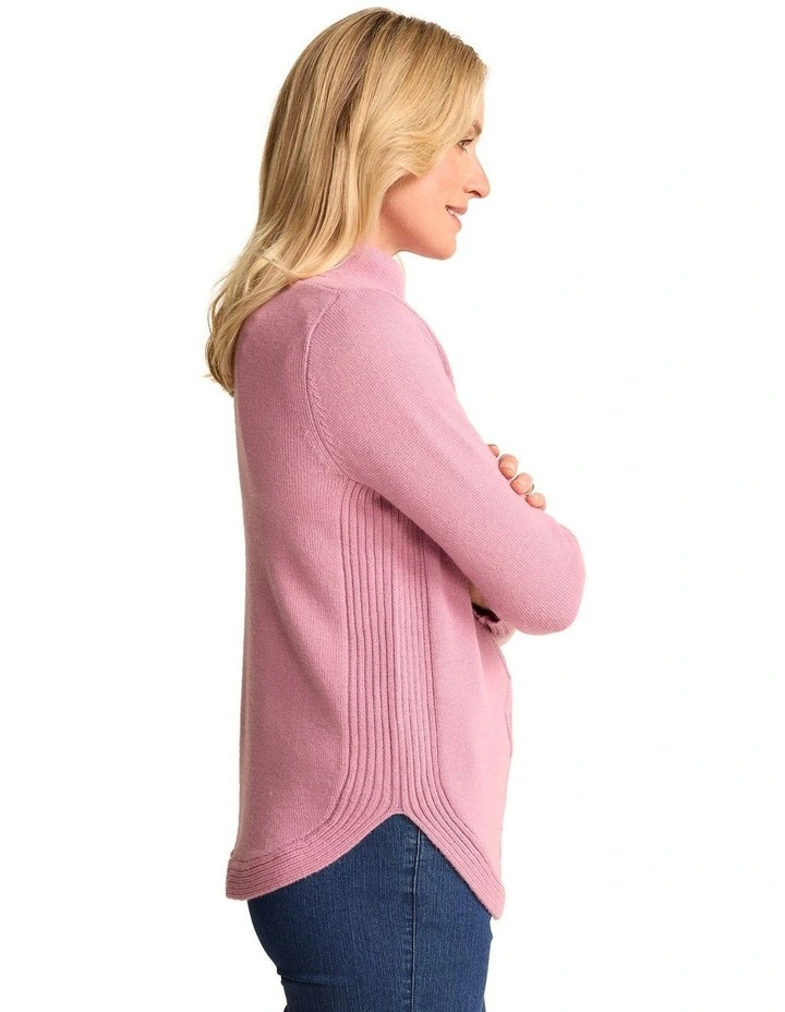 Sally Knit Jumper in Peony
