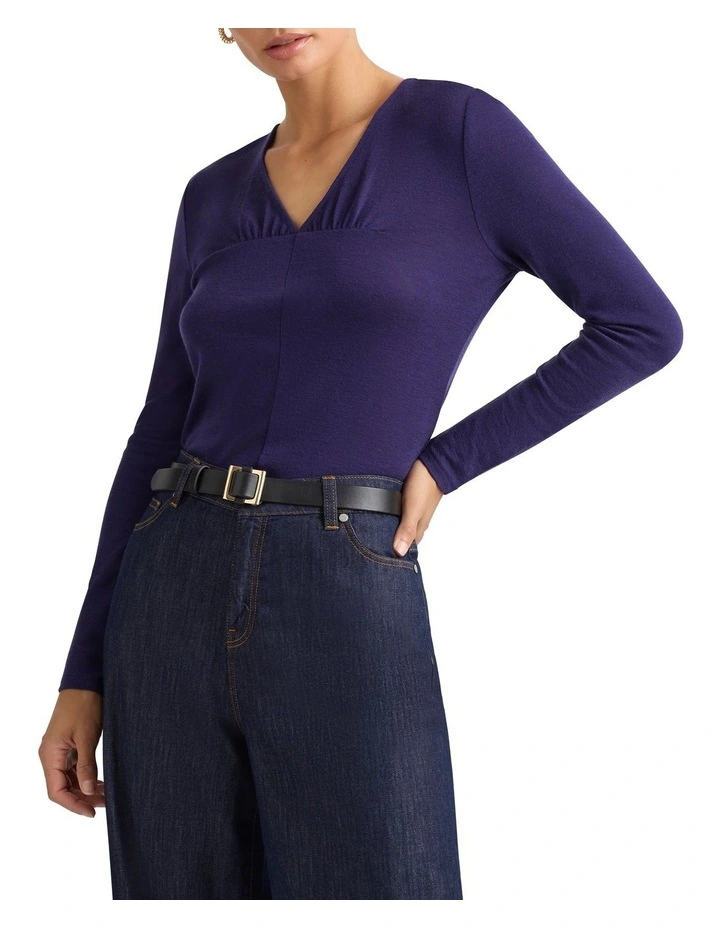 Florio Babywool Top in Iris