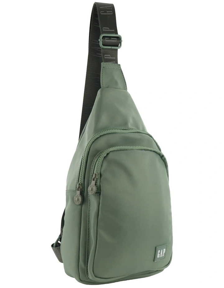 Nylon Sling Bag in Twig