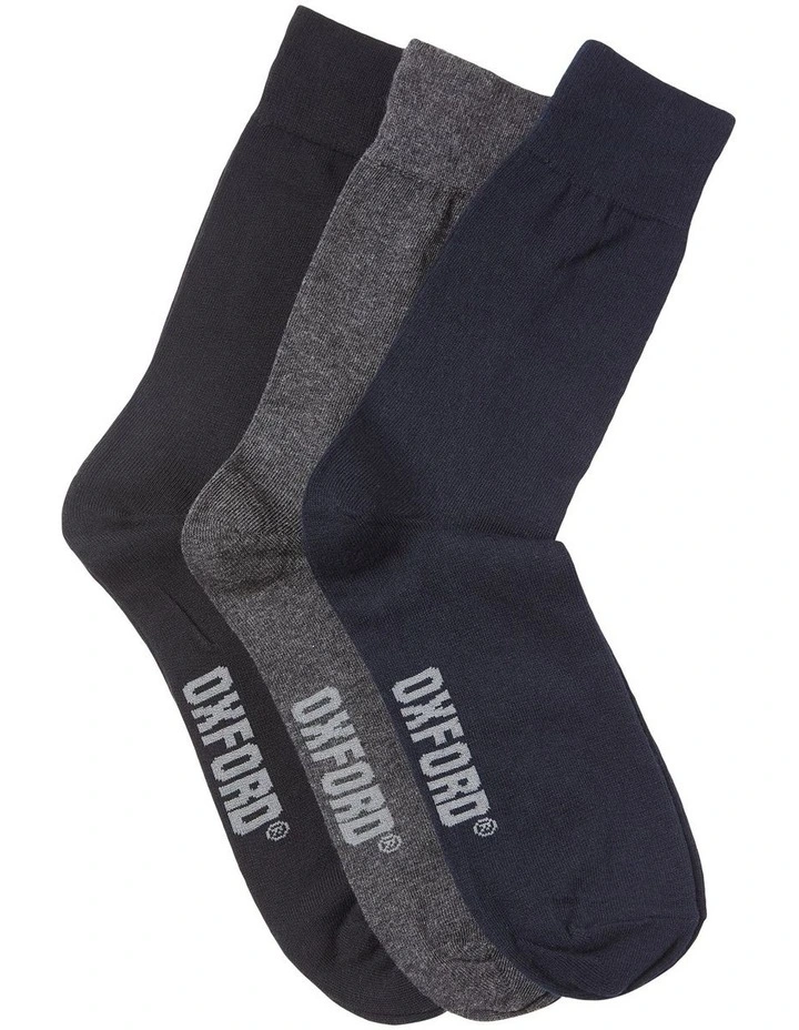 Business Socks 3 Pack in Multi Colour