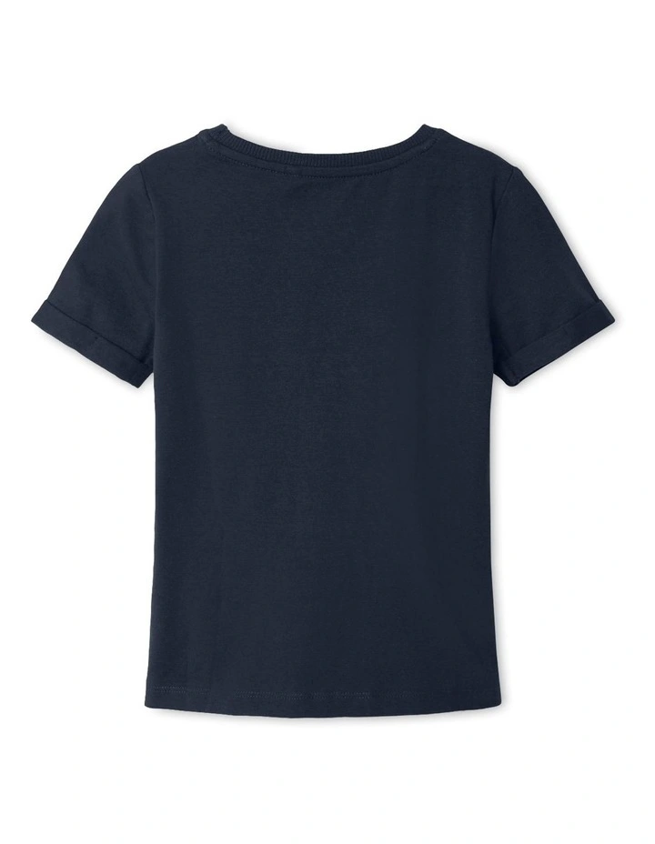 Vux Printed T-shirt in Dark Sapphire