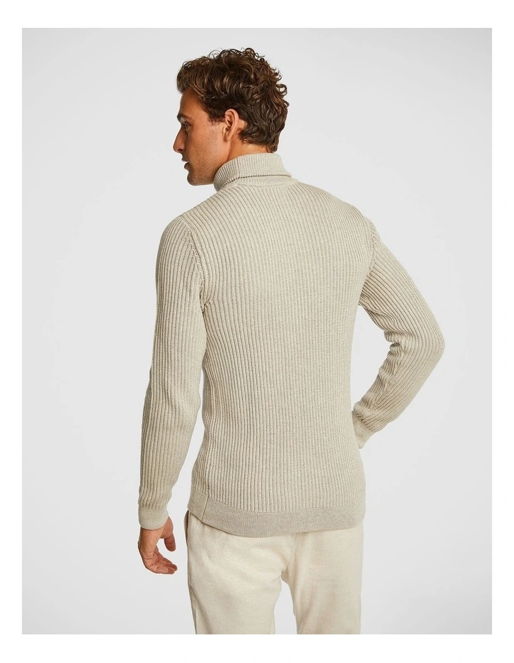 Seoul Roll Neck Knit in Natural