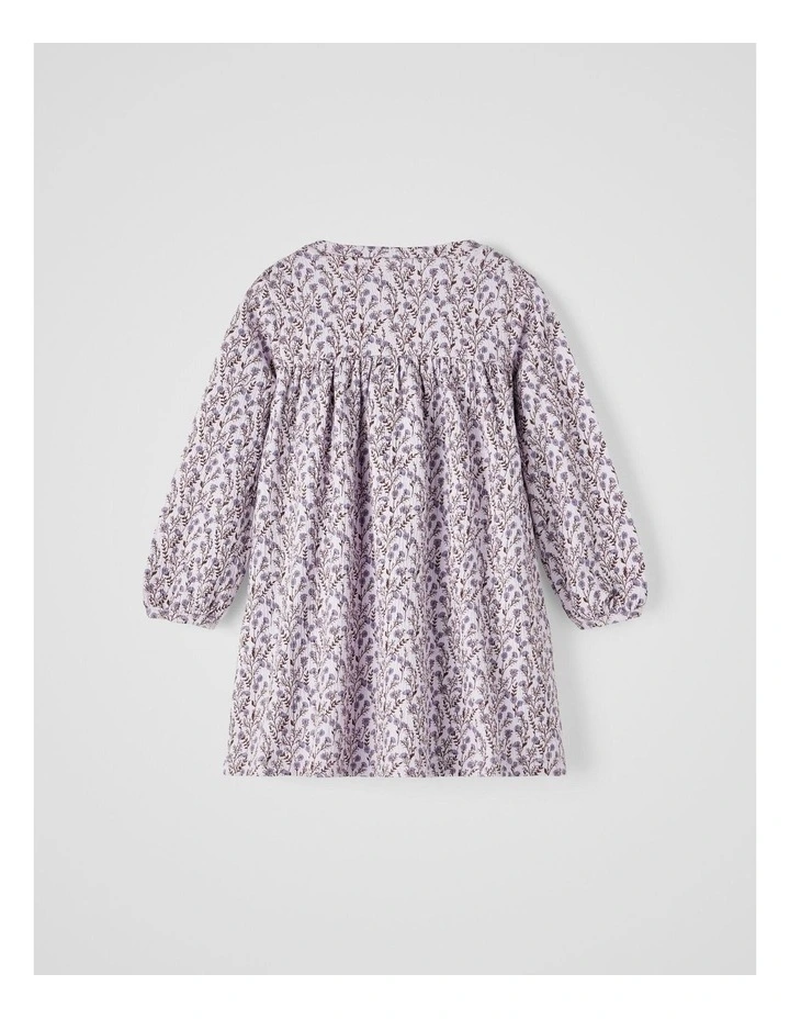 Kim Long Sleeve Dress in Orchid Hush