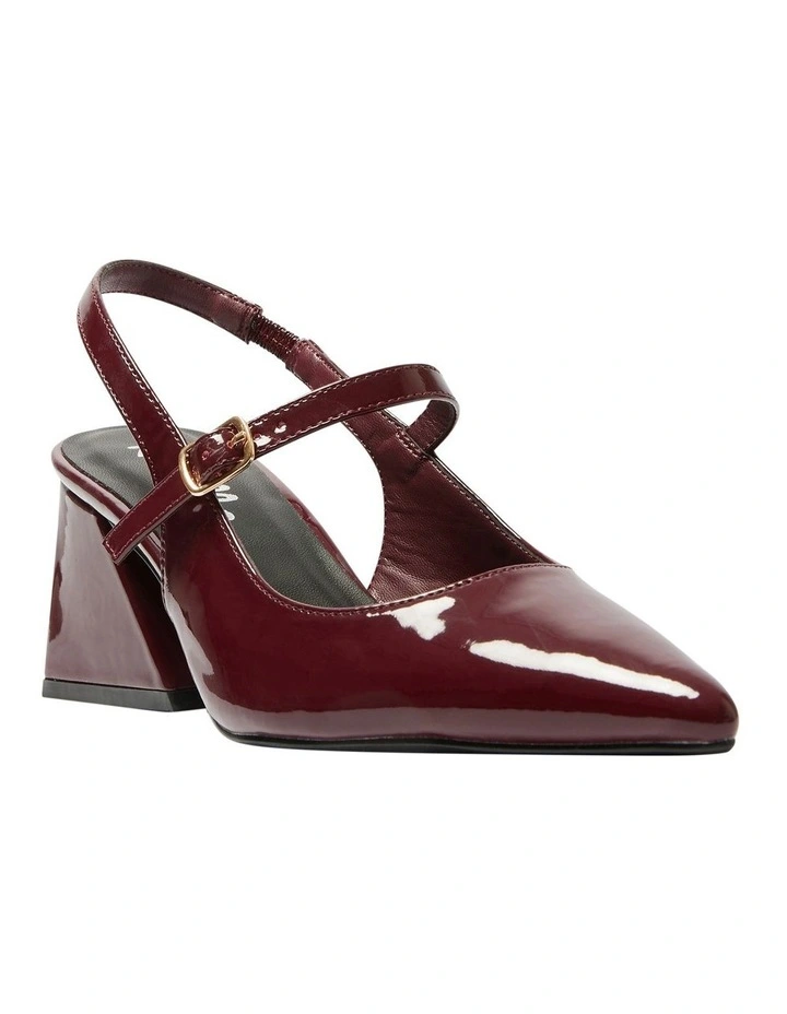 Loyal Heeled Shoes in Cherry Patent