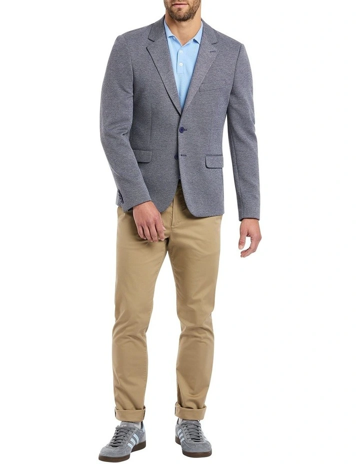 Heath Two Tone Tailored Blazer in Navy/Ivory