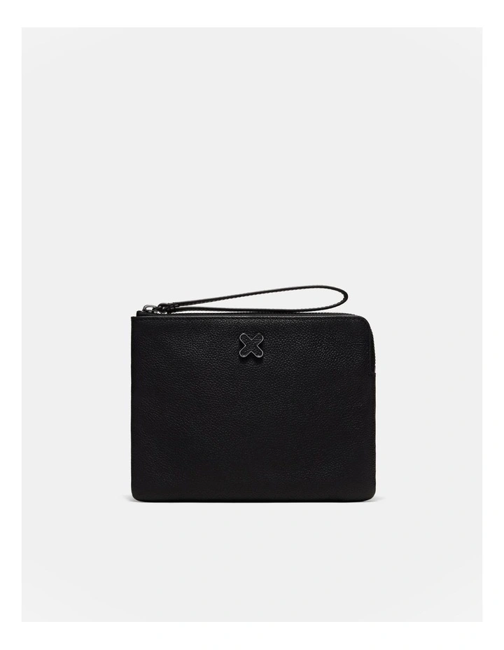 Hendrix Medium Pouch in Black Gunmetal