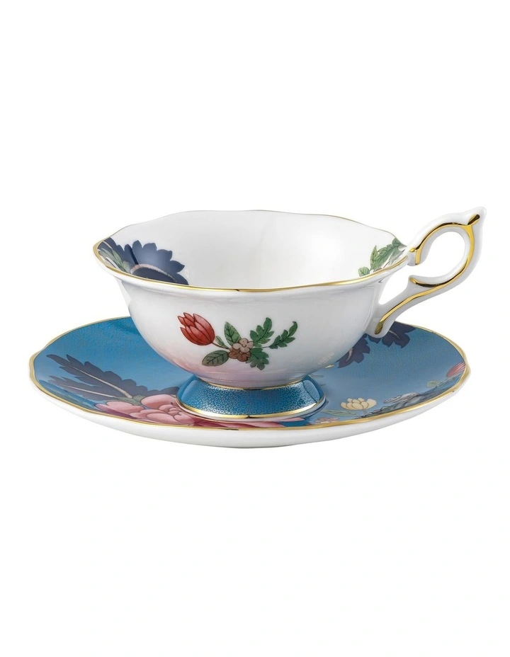 Wonderlust Sapphire Garden Teacup & Saucer