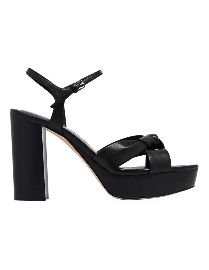 Denish Block Heel Sandal in Black