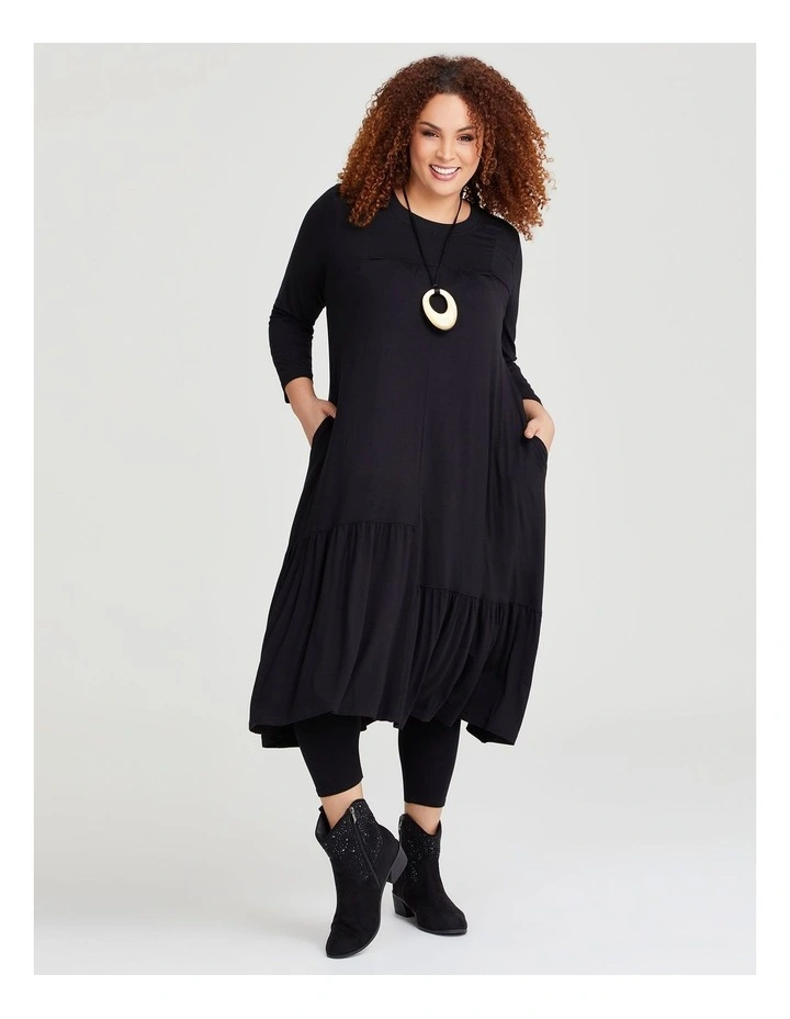 Natural Kayla Dress in Black
