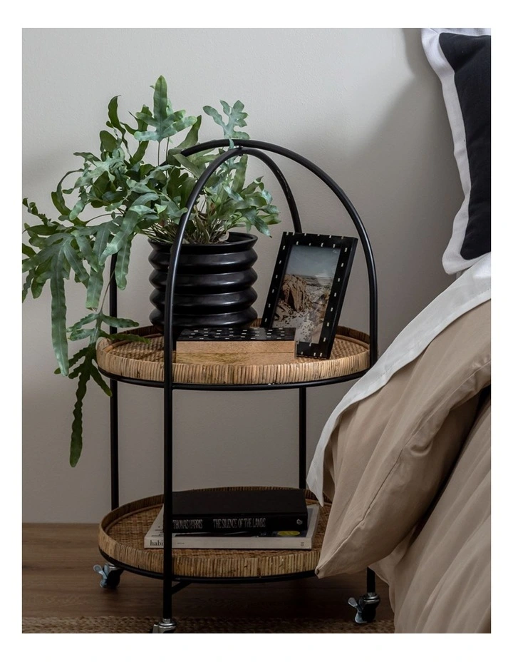 Bonnie Ribbed Planter 19x18.5cm Black