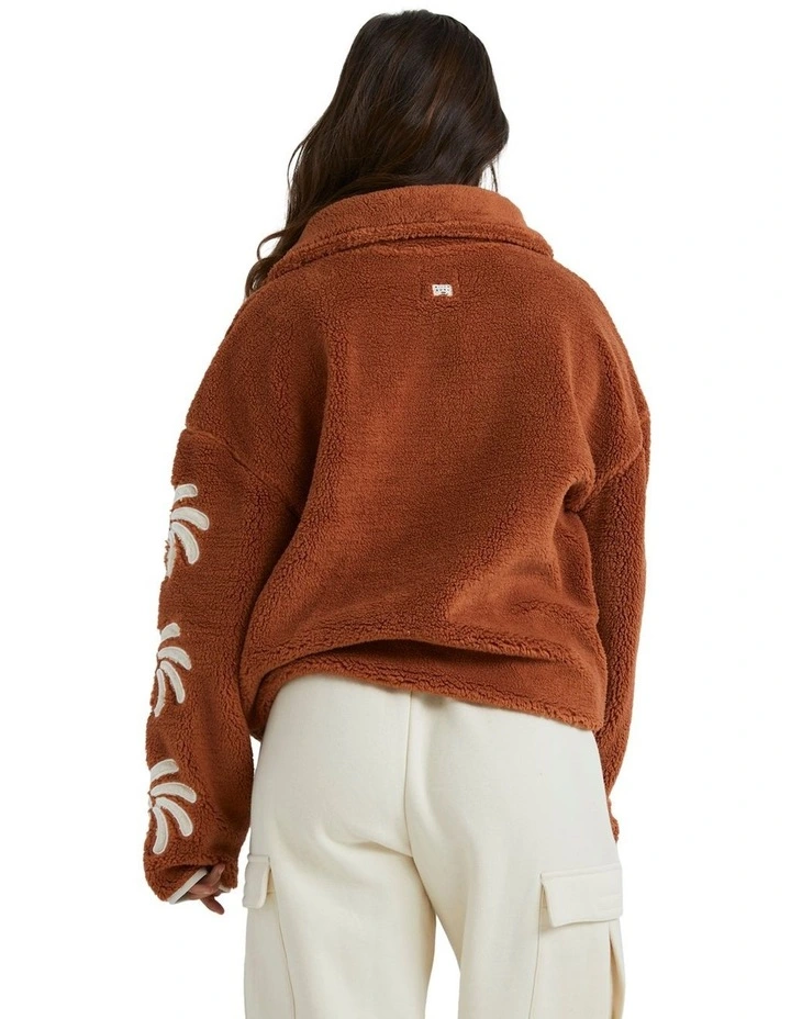 Sun Fun Half Zip Jumper in Sunburnt