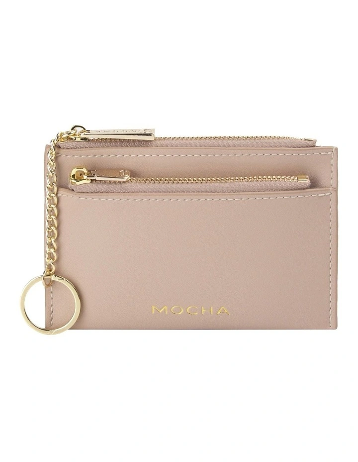 Lina Coin Card Holder in Nude
