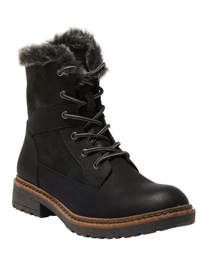 Bailey Boots in Black Micro