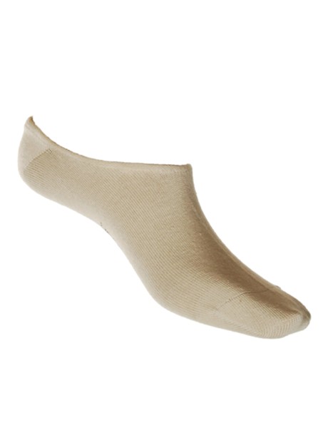 Invisible King Size Socks in Beige
