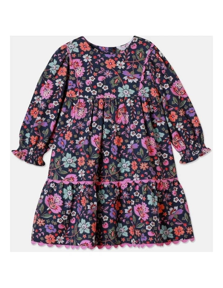 Libby Cord Dress in Navy