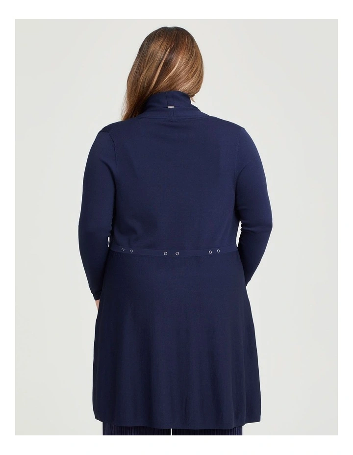 Endeavour Natural Cardigan in Dark Indigo