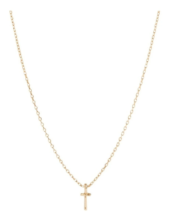 Initial "T" Necklace in Gold