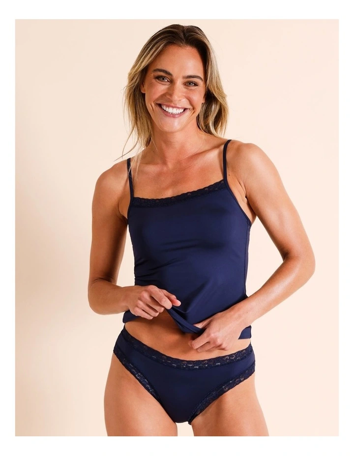Smooth with Lace Bikini in Navy