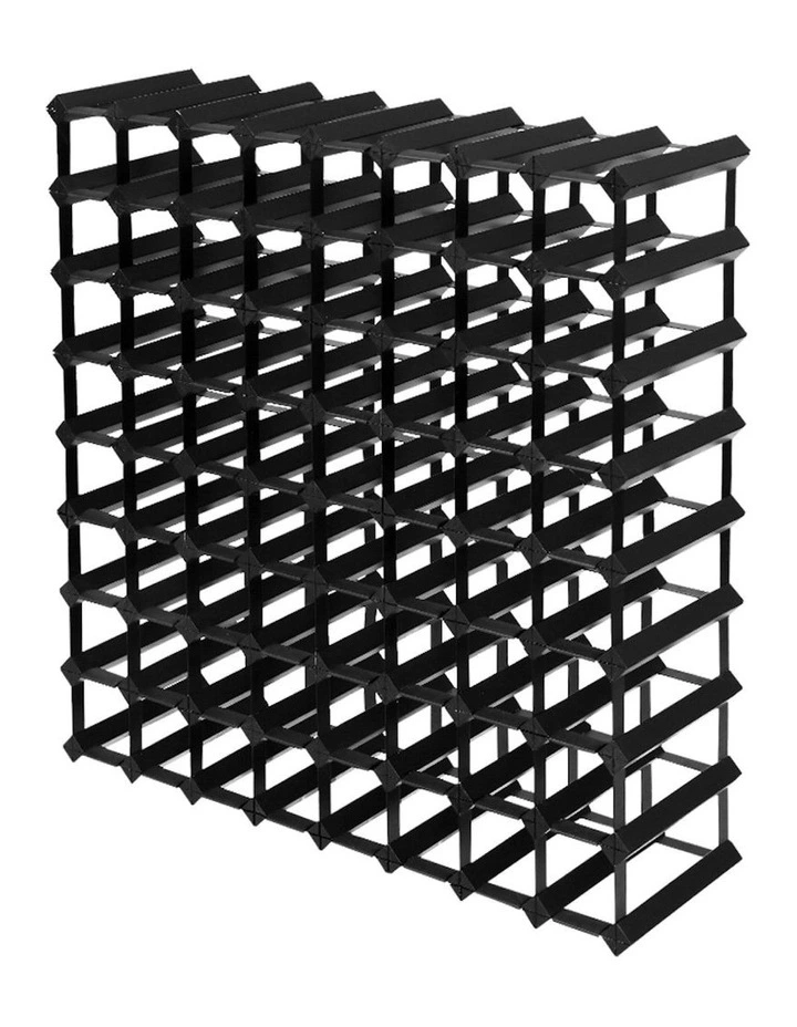 72 Bottle Wine Rack in Black