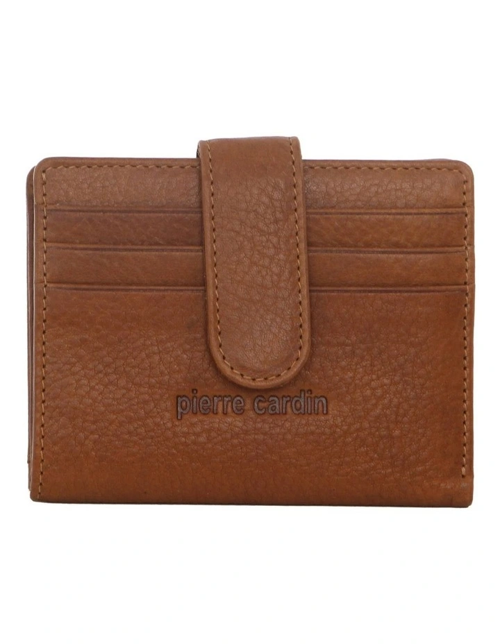Leather Bi-Fold Card Holder/Wallet in Tan