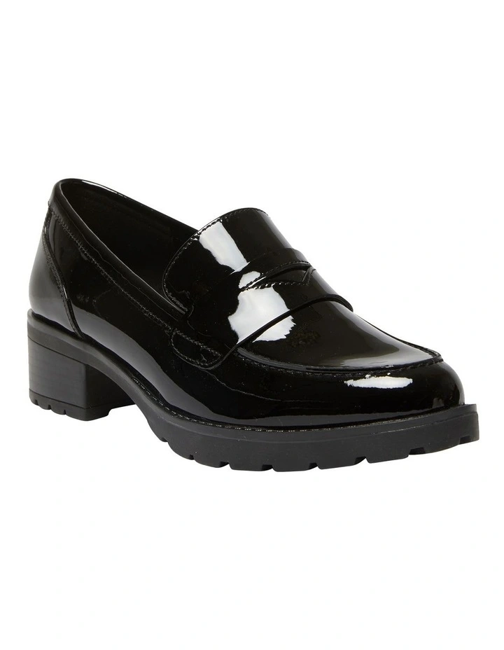 Impact Flat Shoes in Black Patent Leather
