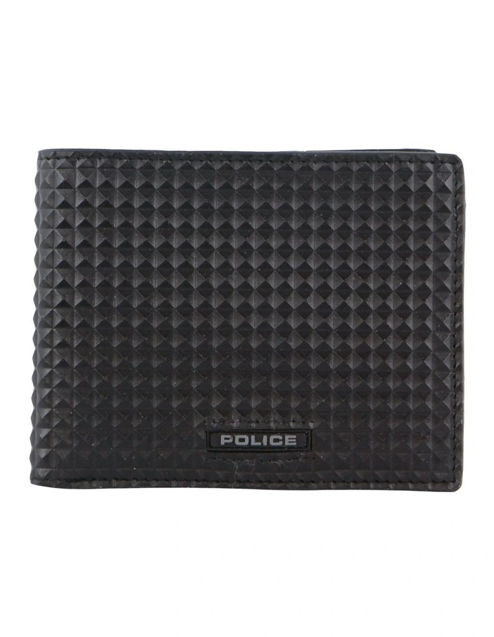 Leather Bi-Fold Wallet in Black