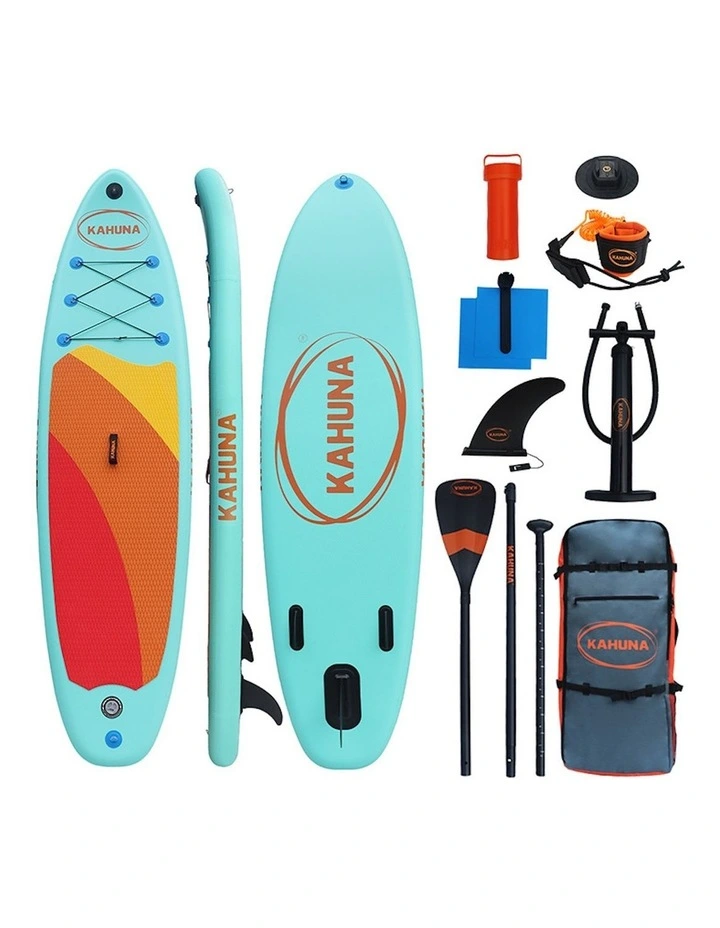10.6ft Hana Inflatable Stand Up Paddle Board With iSUP Paddle in Blue Multi