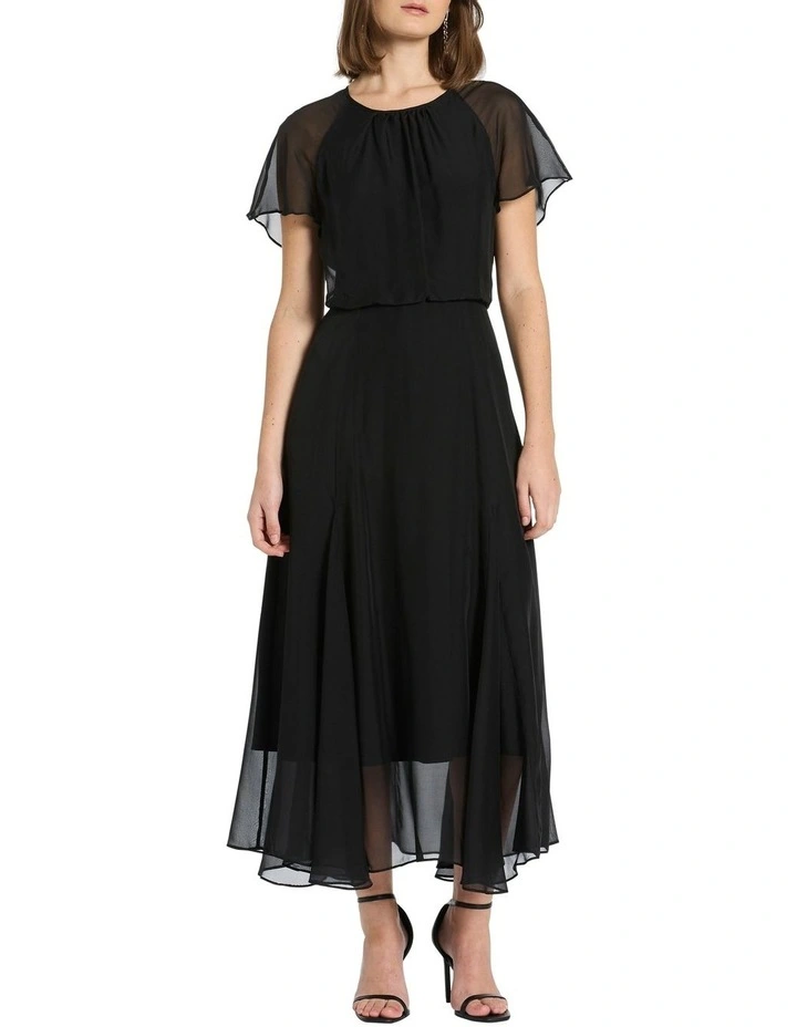 Brooke Silk Dress in Black