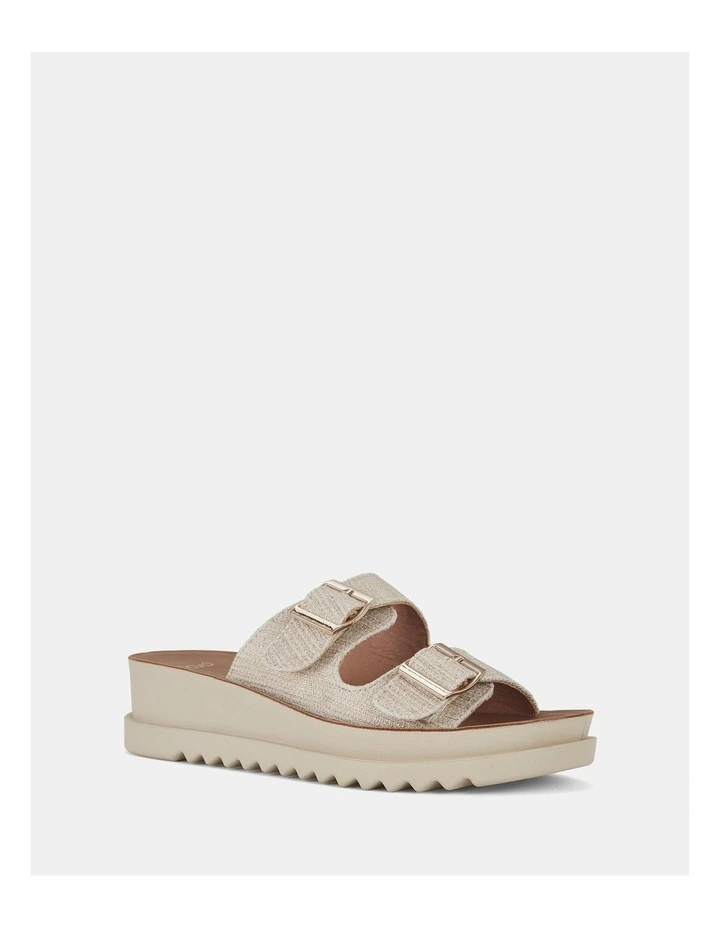 Bold Wedges in Metallic Linen