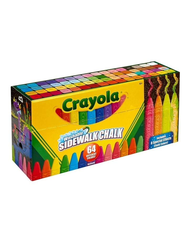 Washable Sidewalk Chalk 64-Pack