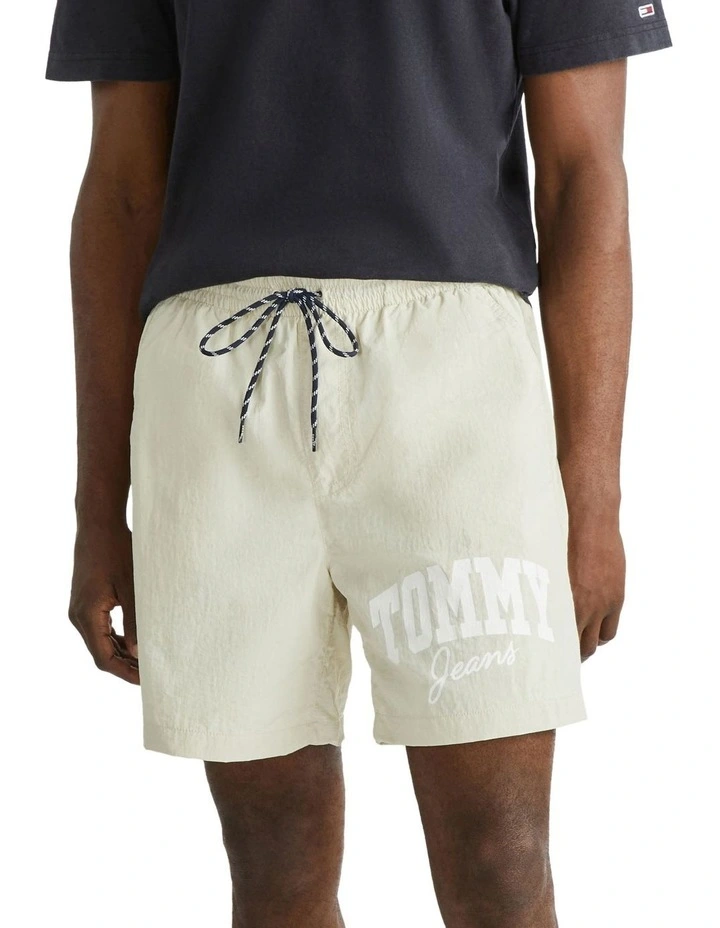 Nylon Short in Newsprint