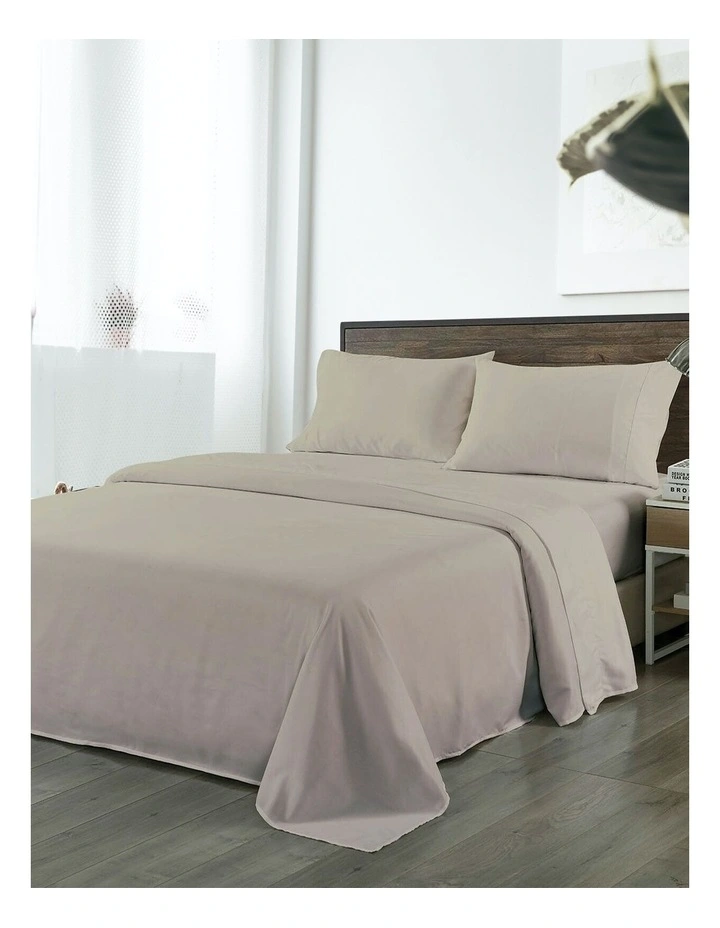 1000TC Bamboo Blended Sheet Set in Light Brown