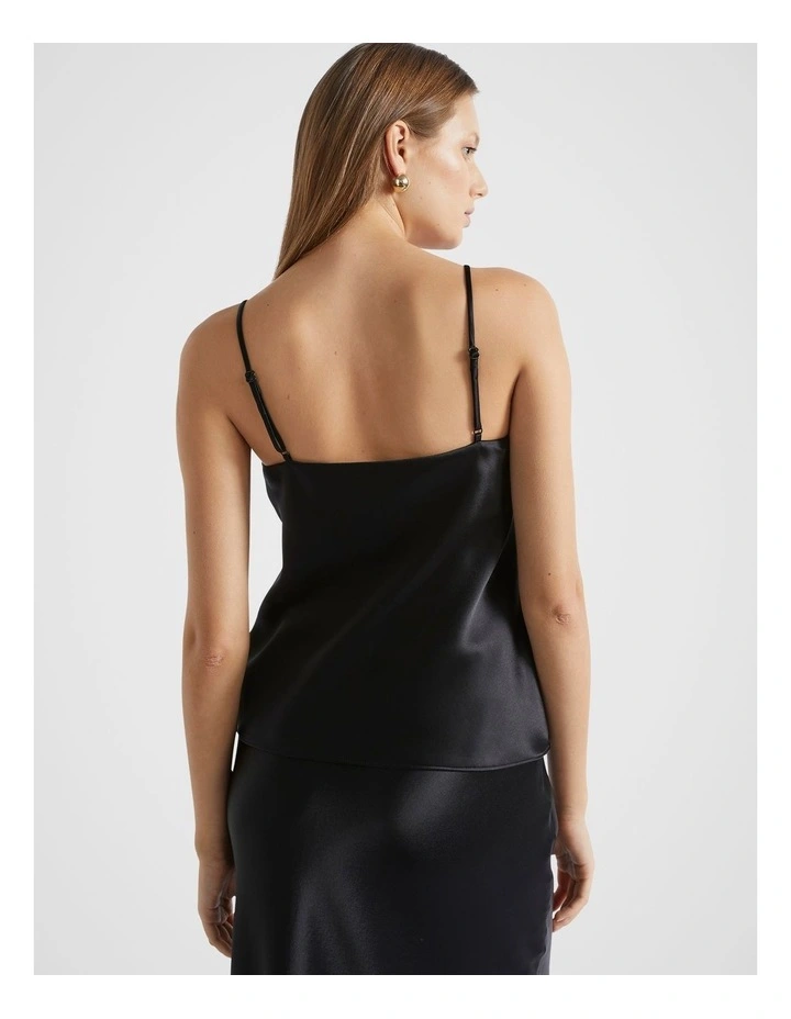 Satin Camisole in Black