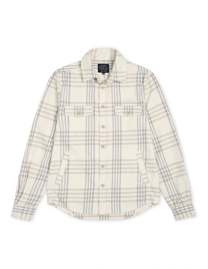 The Alamo Long Sleeve Shirt (8-14 years) in Off White Wheat