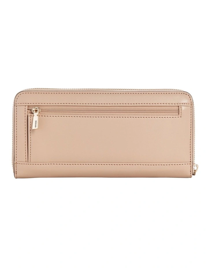 Laurel Zip Around Wallet Large in Light Beige