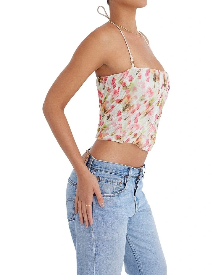 Halter Corset in Floral Print